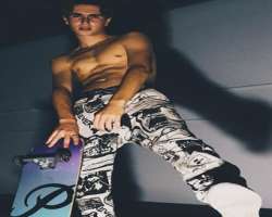 The star also enjoys skateboarding in his free time.
